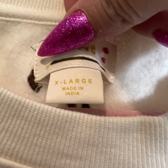 Maeve Puff-Sleeve Embroidered Sweatshirt, Horses, XL NWT - Picture 7 of 7